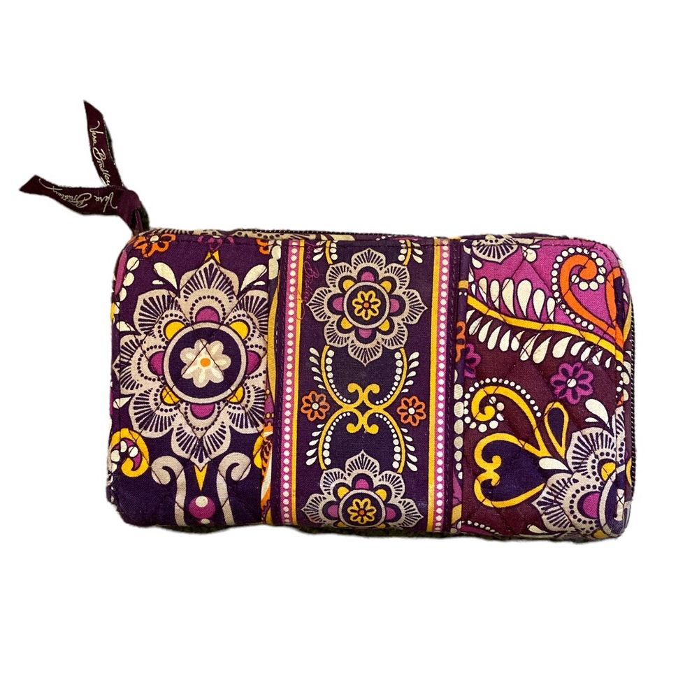 Vera Bradley safari sunset zip around wallet